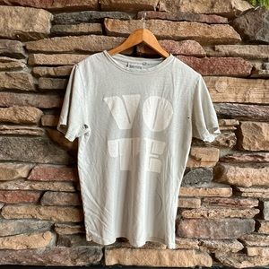 Vintage vote Baja short sleeve tee.